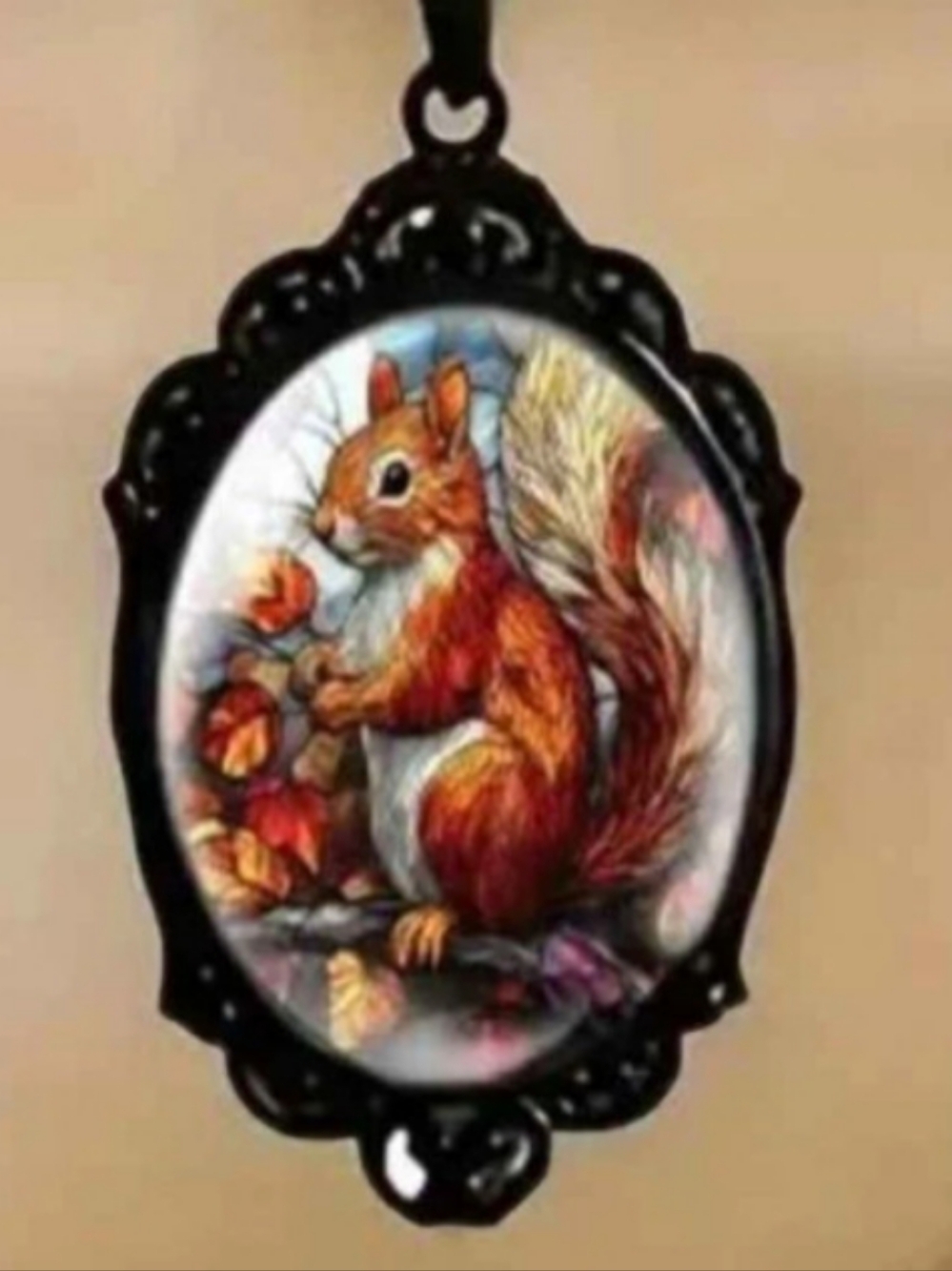 Squirrel Pendant Necklace